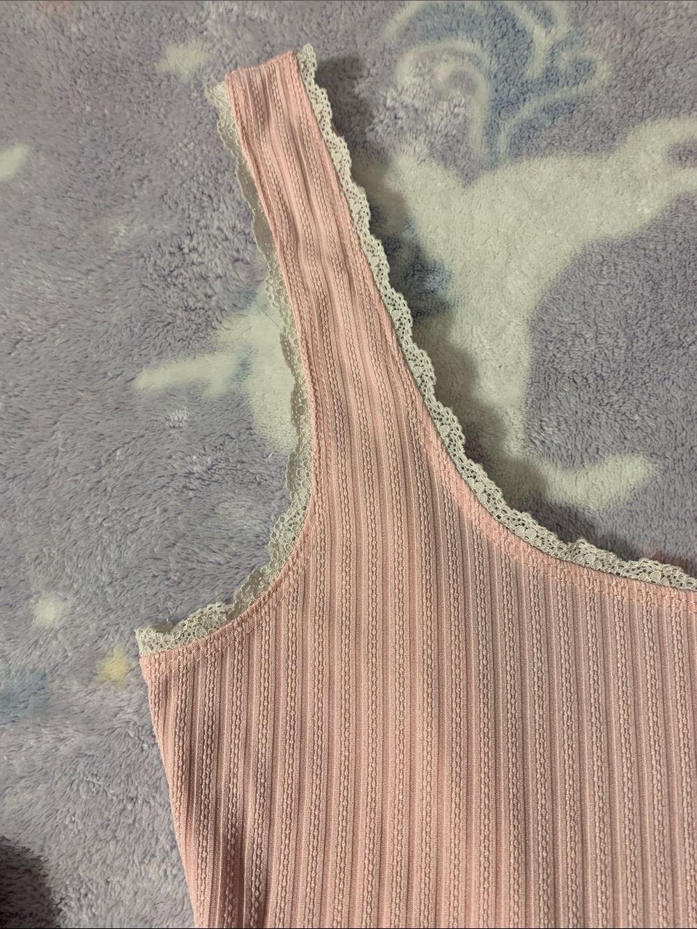 Ribbed Baby Pink Midi Dress - Picture 7 of 10